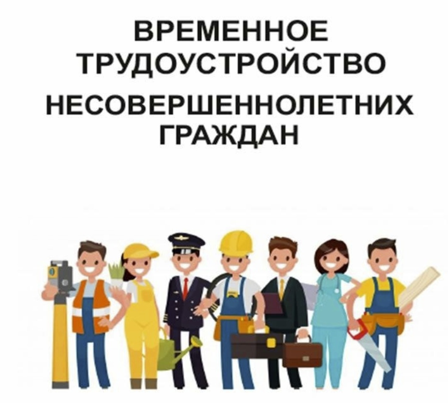 Временное трудоустройство несовершеннолетних граждан в возрасте от 14 до 18 лет в свободное от учебы время..